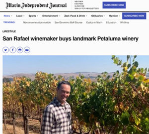 petaluma winery sold