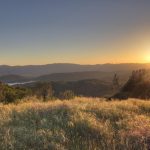 sunset view from ridge napa valley