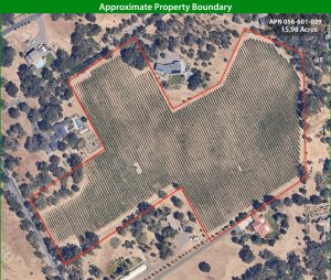 15881 Highway 12 Sonoma Approximate Property Boundary