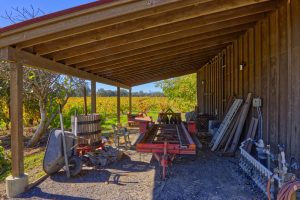 Exterior storage barn Russian River Valley