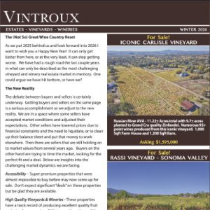 Vintroux Winter 2026 Newsletter