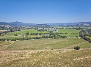 napa valley vineyard real estate aerial photography
